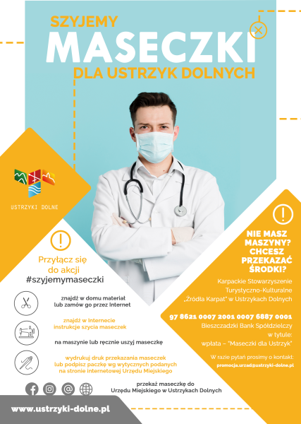 Szyjemy maseczki dla Ustrzyk Dolnych